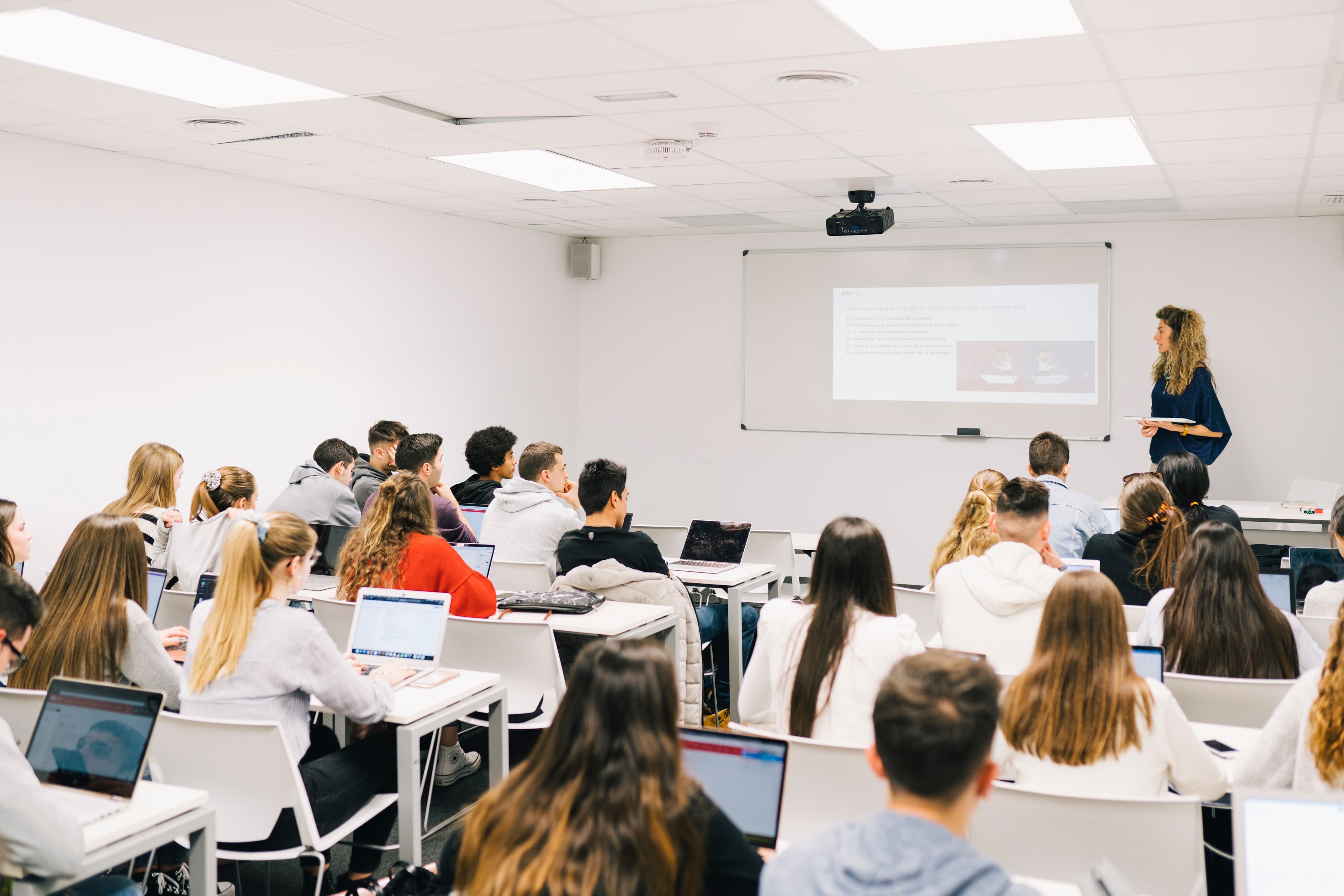 EAE Business School students in class