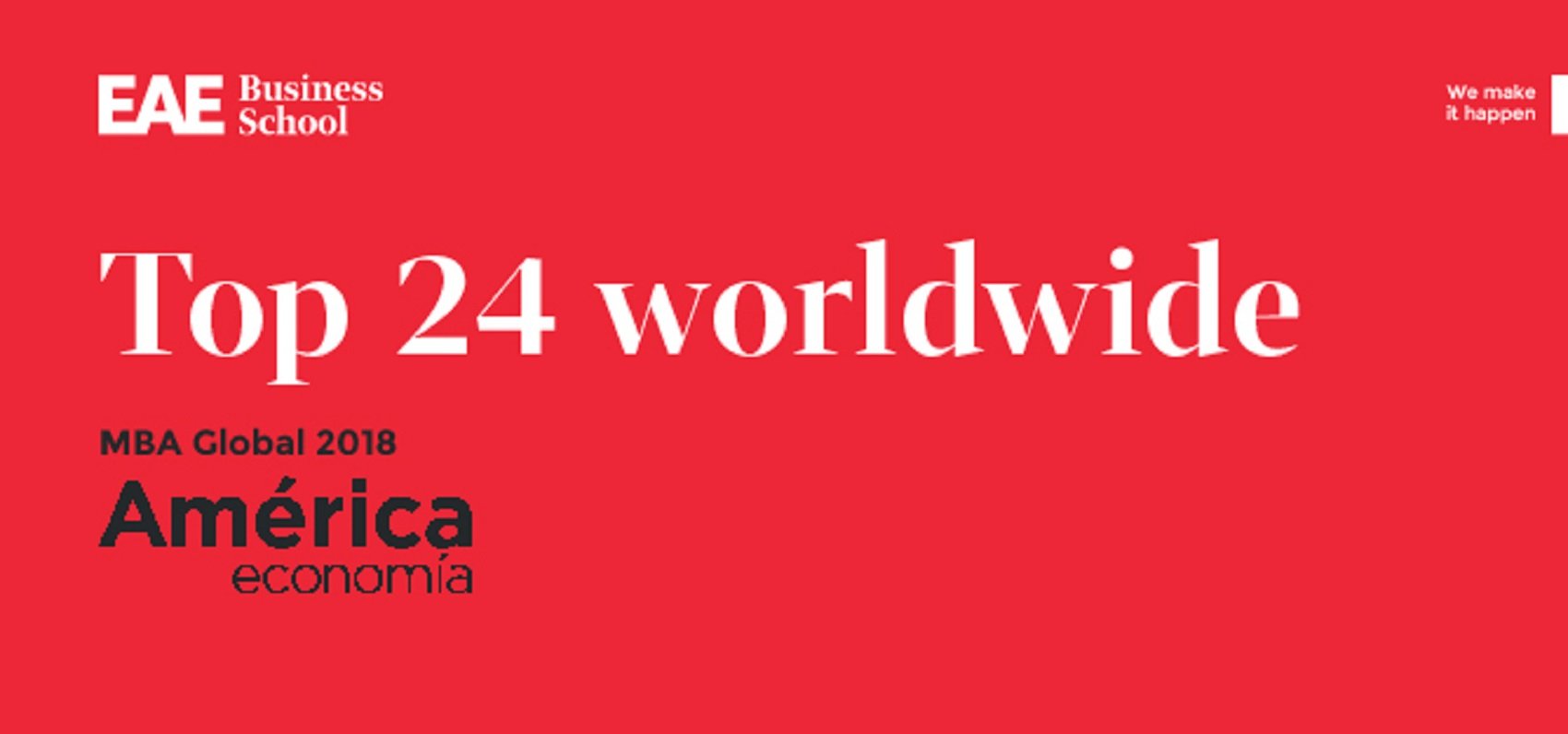 EAE climbs 8 positions to rank among the Top 25 in the world in the América Economía 2018 ranking