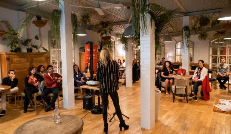 Belén Serra durante el evento