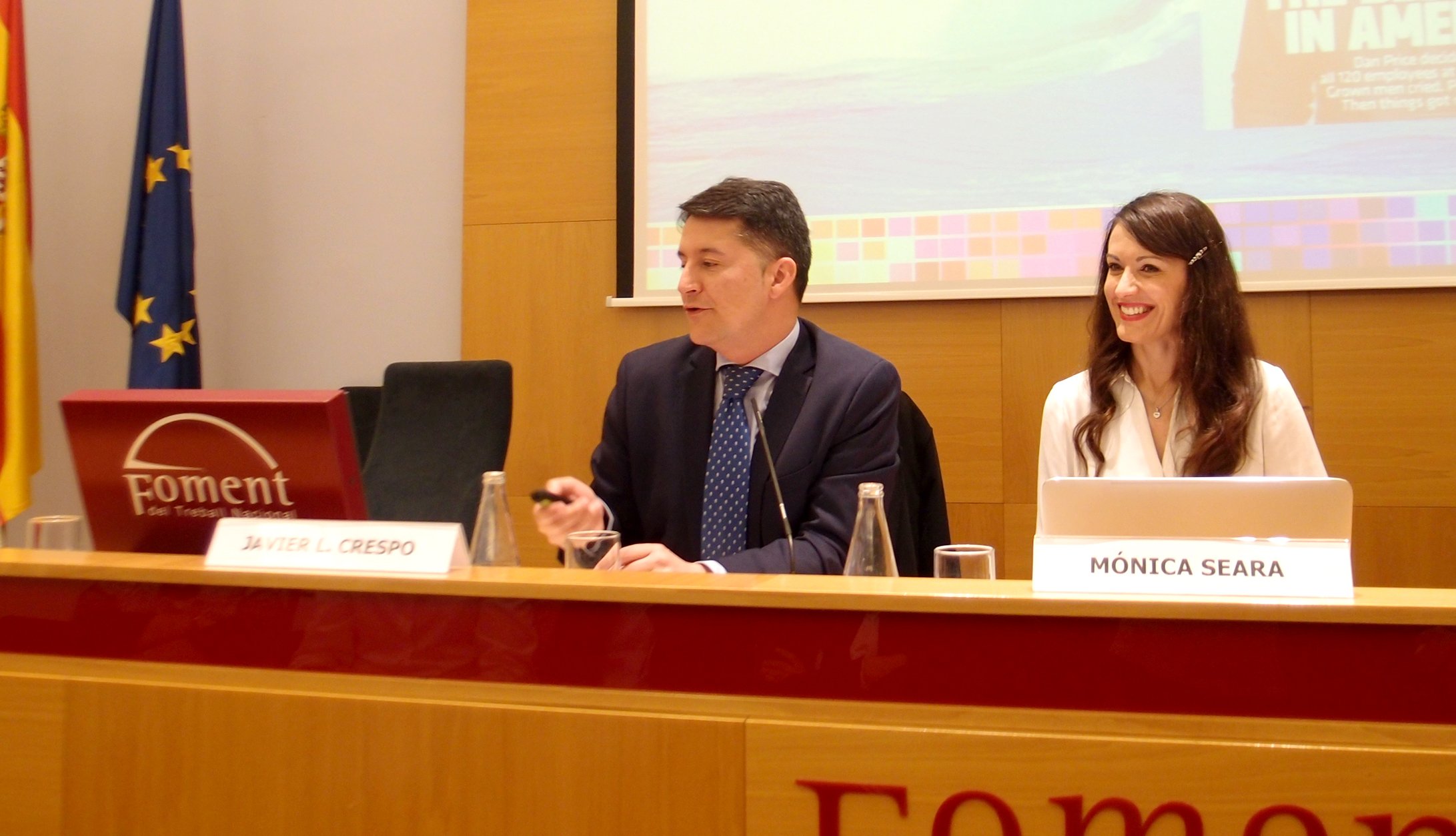 Javier L. Crespo, profesor y Director del Máster en Dirección de Recursos Humanos de EAE Business School, en la jornada Healthy Humans: bienestar y productividad, en Foment del Treball Nacional.