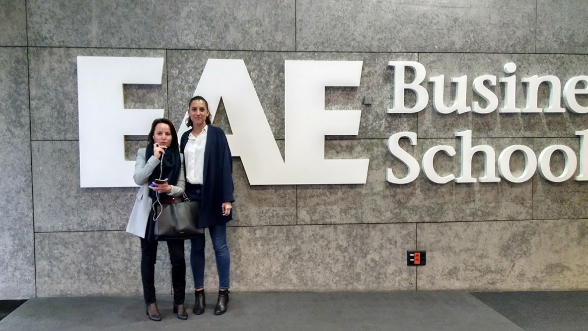 Helena García, Mobile and Digital Marketing IT Specialist, and Antoaneta Radoslavova, Finance BRM, PepsiCo at the Barcelona Campus of EAE Business School