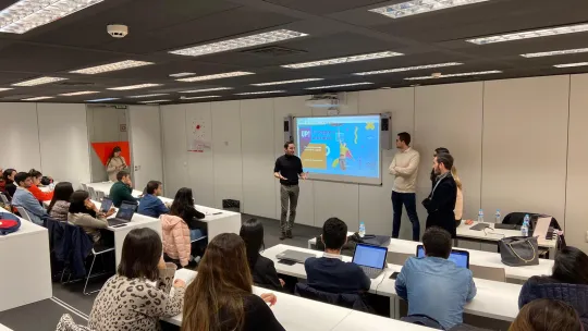 EAE Business School students in a lecture