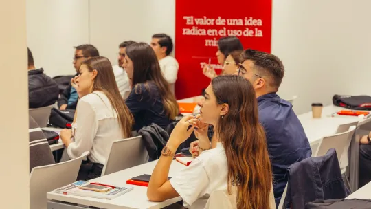 EAE Business School students in class