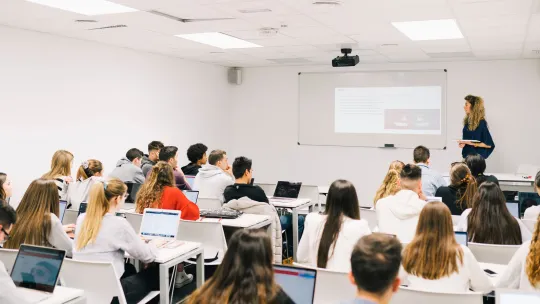 EAE Business School students in class