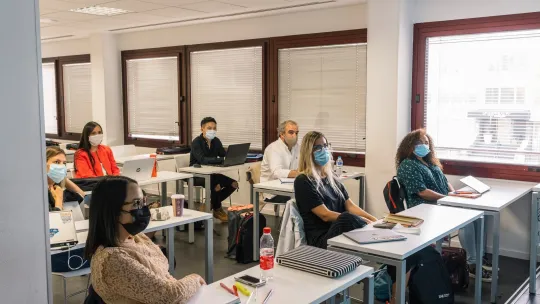 EAE Business School students in class
