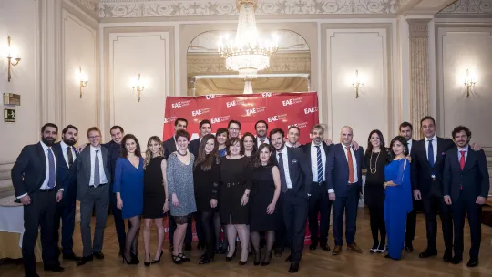 Students on the Executive MBA enjoy the grand finale of their training