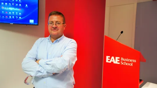 Andrés Pérez Ortega en la Conferencia de Management de EAE Business School en el Campús de Madrid