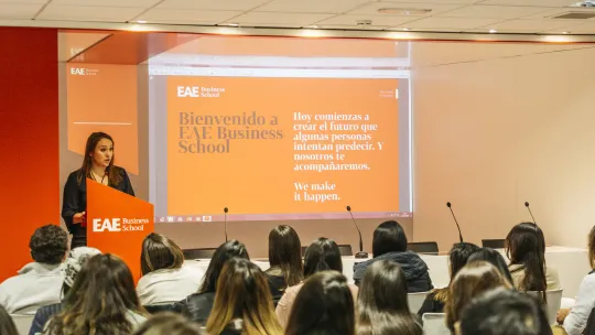 The Full-Time programs at the Madrid Campus hold the Welcome EAE event