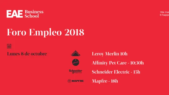 Última jornada del Foro Online de Empleo 2018: Conoce a Philips, Schneider y Mapfre, entre otros.