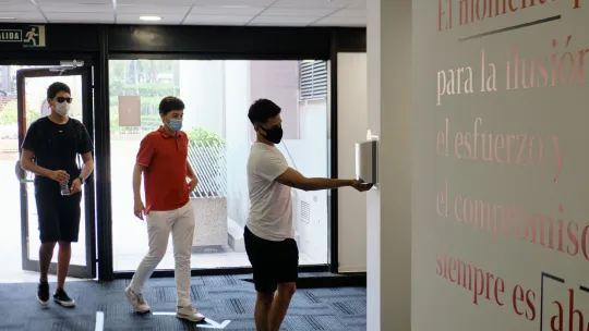 EAE students on campus