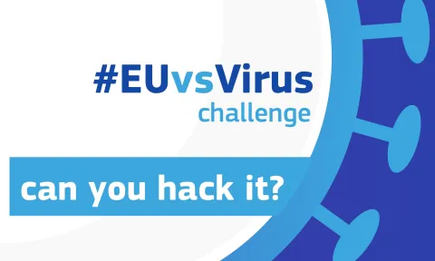 Flyer de Hackathon #EUvsVirus