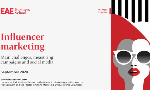 Report cover: “Influencer Marketing: Main challenges, measuring campaigns and social media”