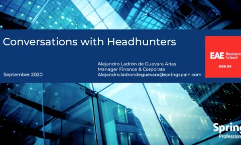 Conversations with Headhunters flyer