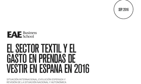 El sector textil y el gasto en prendas de vestir en España en 2016