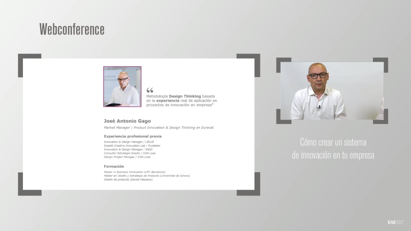 "The objective of Design Thinking is improving people's lives to create business"